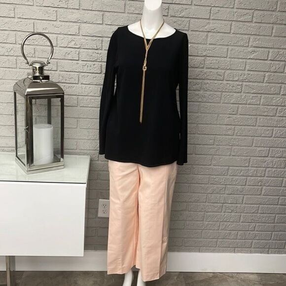 Eileen Fisher Women Black Long Sleeve Italian Yarn Knit Sweater Size M - Picture 1 of 6